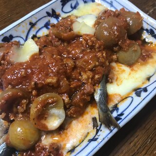 鰯のミートソース、グラタン